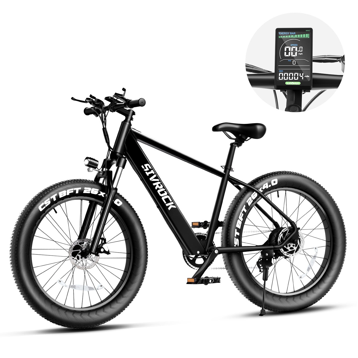 Professional Electric Bike For Adults, 26 X 4.0 Inches Fat Tire Electric Mountain Bicycle, 1000W Motor 48V 15Ah Ebike For Trail Riding, Excursion And Commute, UL And GCC Certified - buybestdealz.com