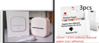 Portable Mini Thermal Label Printer Home Photo Printer Student Wrong Question Printer Bluetooth Mini Label Printer Price Tag - buybestdealz.com