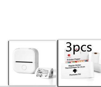 Portable Mini Thermal Label Printer Home Photo Printer Student Wrong Question Printer Bluetooth Mini Label Printer Price Tag - buybestdealz.com