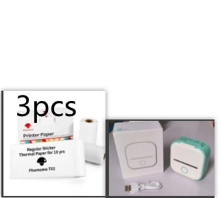 Portable Mini Thermal Label Printer Home Photo Printer Student Wrong Question Printer Bluetooth Mini Label Printer Price Tag - buybestdealz.com