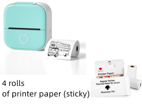 Portable Mini Thermal Label Printer Home Photo Printer Student Wrong Question Printer Bluetooth Mini Label Printer Price Tag - buybestdealz.com