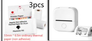 Portable Mini Thermal Label Printer Home Photo Printer Student Wrong Question Printer Bluetooth Mini Label Printer Price Tag - buybestdealz.com