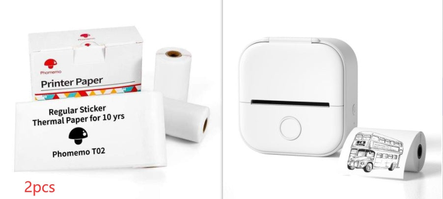 Portable Mini Thermal Label Printer Home Photo Printer Student Wrong Question Printer Bluetooth Mini Label Printer Price Tag - buybestdealz.com