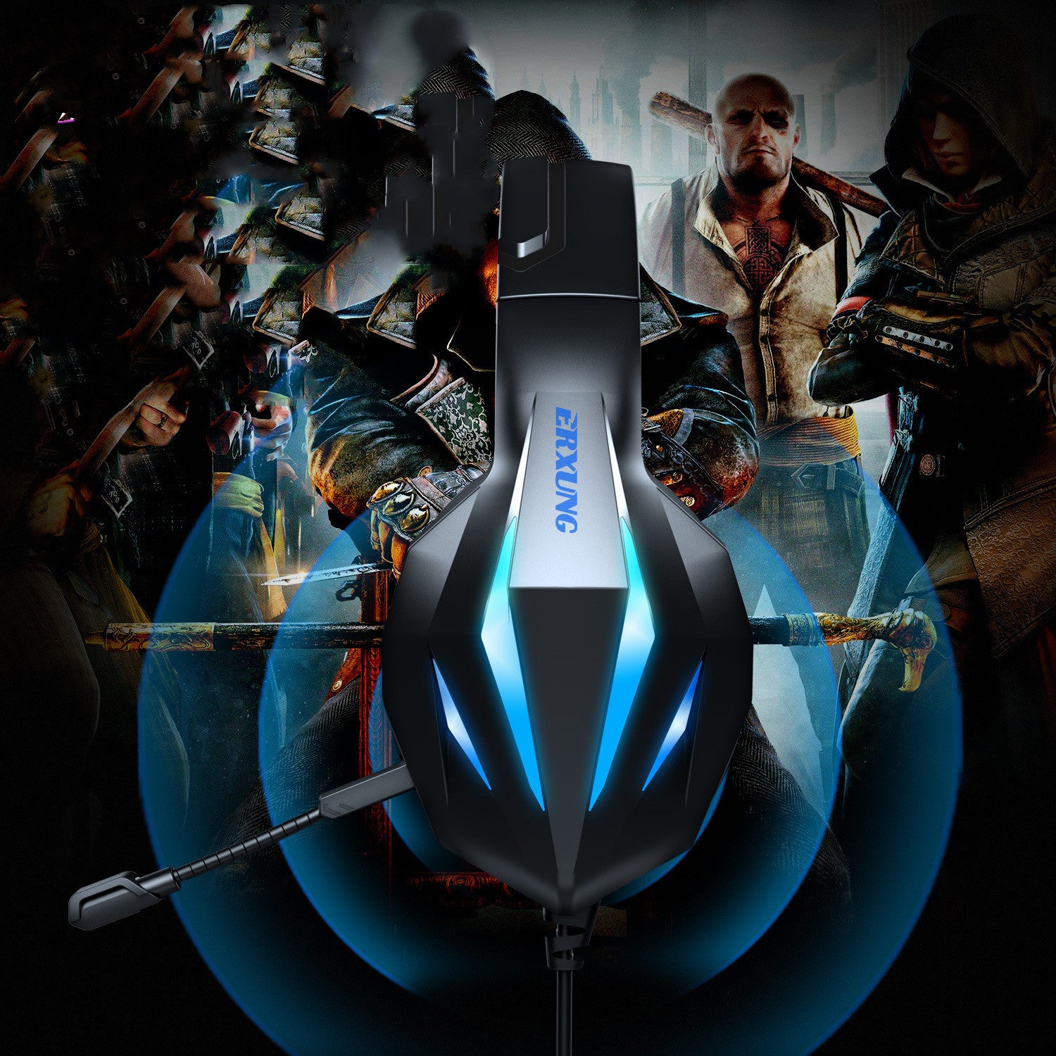 Headset Gaming Headset With Luminous Wired Gaming Headset - buybestdealz.com