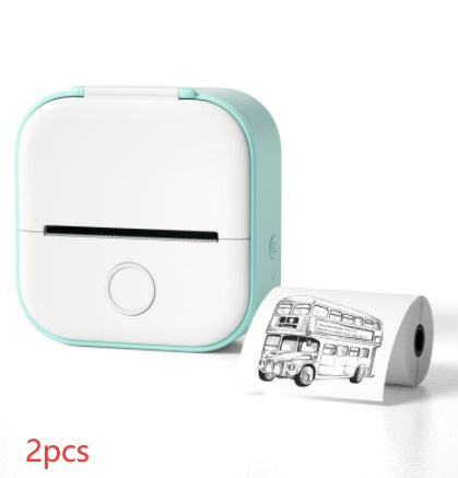 Portable Mini Thermal Label Printer Home Photo Printer Student Wrong Question Printer Bluetooth Mini Label Printer Price Tag - buybestdealz.com