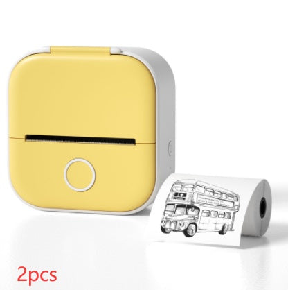 Portable Mini Thermal Label Printer Home Photo Printer Student Wrong Question Printer Bluetooth Mini Label Printer Price Tag - buybestdealz.com