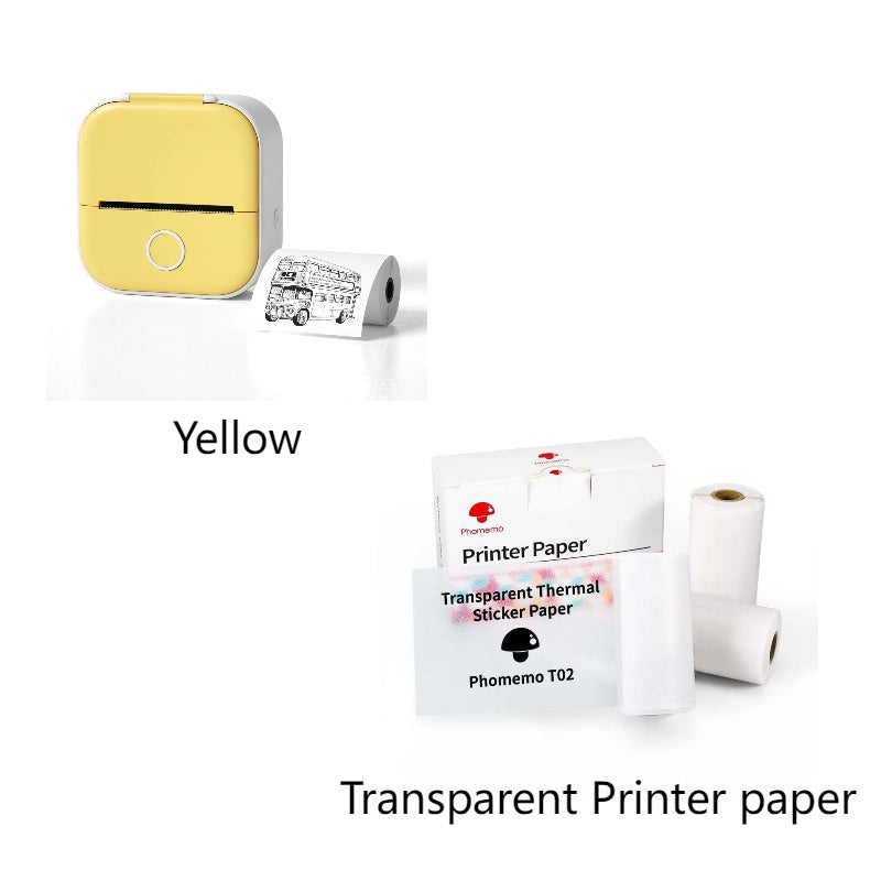 Portable Mini Thermal Label Printer Home Photo Printer Student Wrong Question Printer Bluetooth Mini Label Printer Price Tag - buybestdealz.com