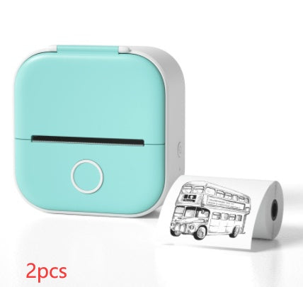 Portable Mini Thermal Label Printer Home Photo Printer Student Wrong Question Printer Bluetooth Mini Label Printer Price Tag - buybestdealz.com