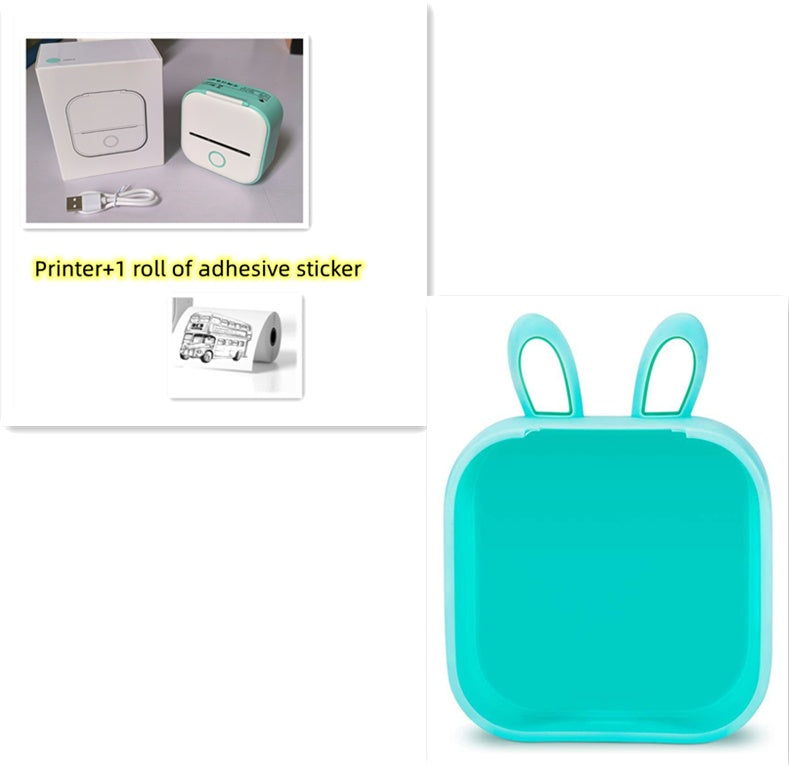 Portable Mini Thermal Label Printer Home Photo Printer Student Wrong Question Printer Bluetooth Mini Label Printer Price Tag - buybestdealz.com