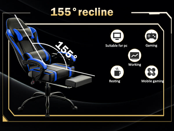 Comfortable reclining gaming chair.
Gaming chair recliner. Gamer chair recliner.

