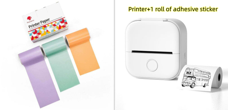Portable Mini Thermal Label Printer Home Photo Printer Student Wrong Question Printer Bluetooth Mini Label Printer Price Tag - buybestdealz.com