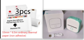 Portable Mini Thermal Label Printer Home Photo Printer Student Wrong Question Printer Bluetooth Mini Label Printer Price Tag - buybestdealz.com