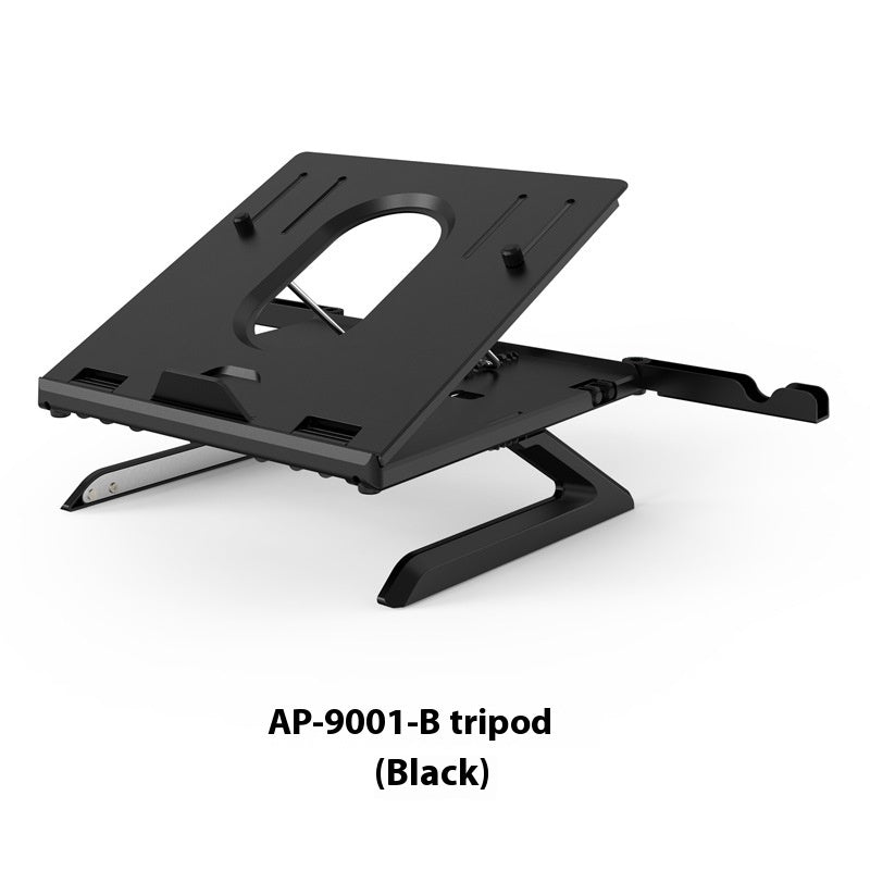 New Laptop Stand Multifunctional Folding Lift Portable Laptop Stand Monitor Increase Rack Aluminum Alloy Base - buybestdealz.com