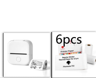 Portable Mini Thermal Label Printer Home Photo Printer Student Wrong Question Printer Bluetooth Mini Label Printer Price Tag - buybestdealz.com