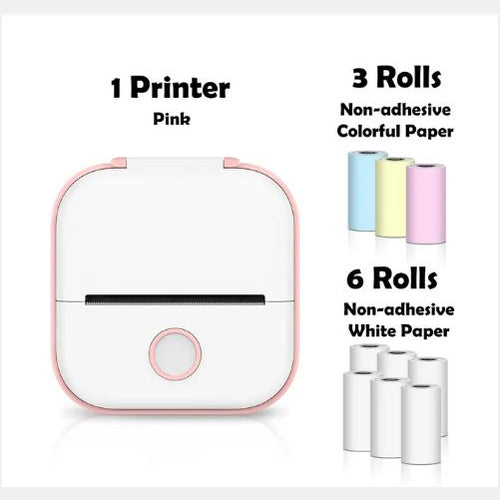 Portable Mini Thermal Label Printer Home Photo Printer Student Wrong Question Printer Bluetooth Mini Label Printer Price Tag - buybestdealz.com