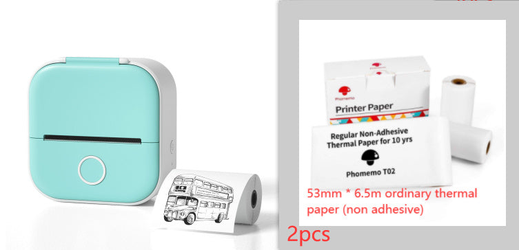 Portable Mini Thermal Label Printer Home Photo Printer Student Wrong Question Printer Bluetooth Mini Label Printer Price Tag - buybestdealz.com