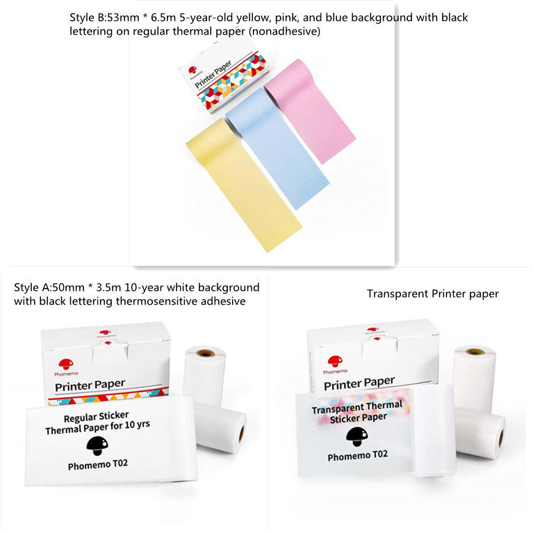 Portable Mini Thermal Label Printer Home Photo Printer Student Wrong Question Printer Bluetooth Mini Label Printer Price Tag - buybestdealz.com