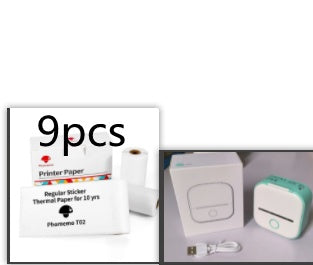 Portable Mini Thermal Label Printer Home Photo Printer Student Wrong Question Printer Bluetooth Mini Label Printer Price Tag - buybestdealz.com