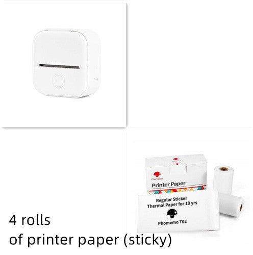 Portable Mini Thermal Label Printer Home Photo Printer Student Wrong Question Printer Bluetooth Mini Label Printer Price Tag - buybestdealz.com