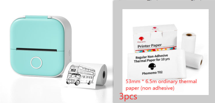 Portable Mini Thermal Label Printer Home Photo Printer Student Wrong Question Printer Bluetooth Mini Label Printer Price Tag - buybestdealz.com